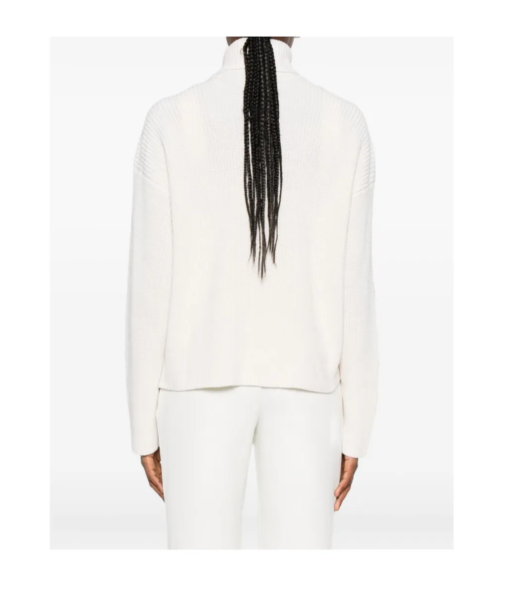 Roll-Neck Panelled Sweater