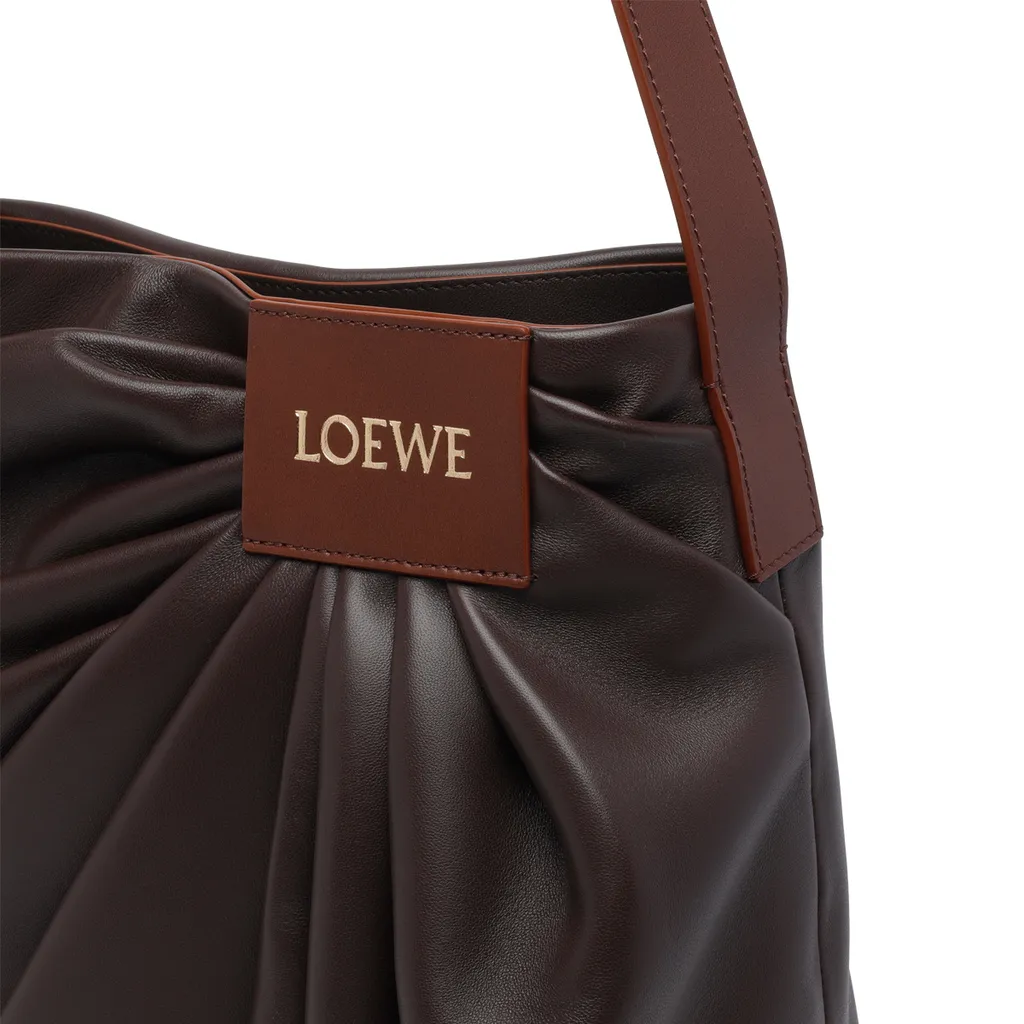 Logo Patch Draped Shoulder Bag