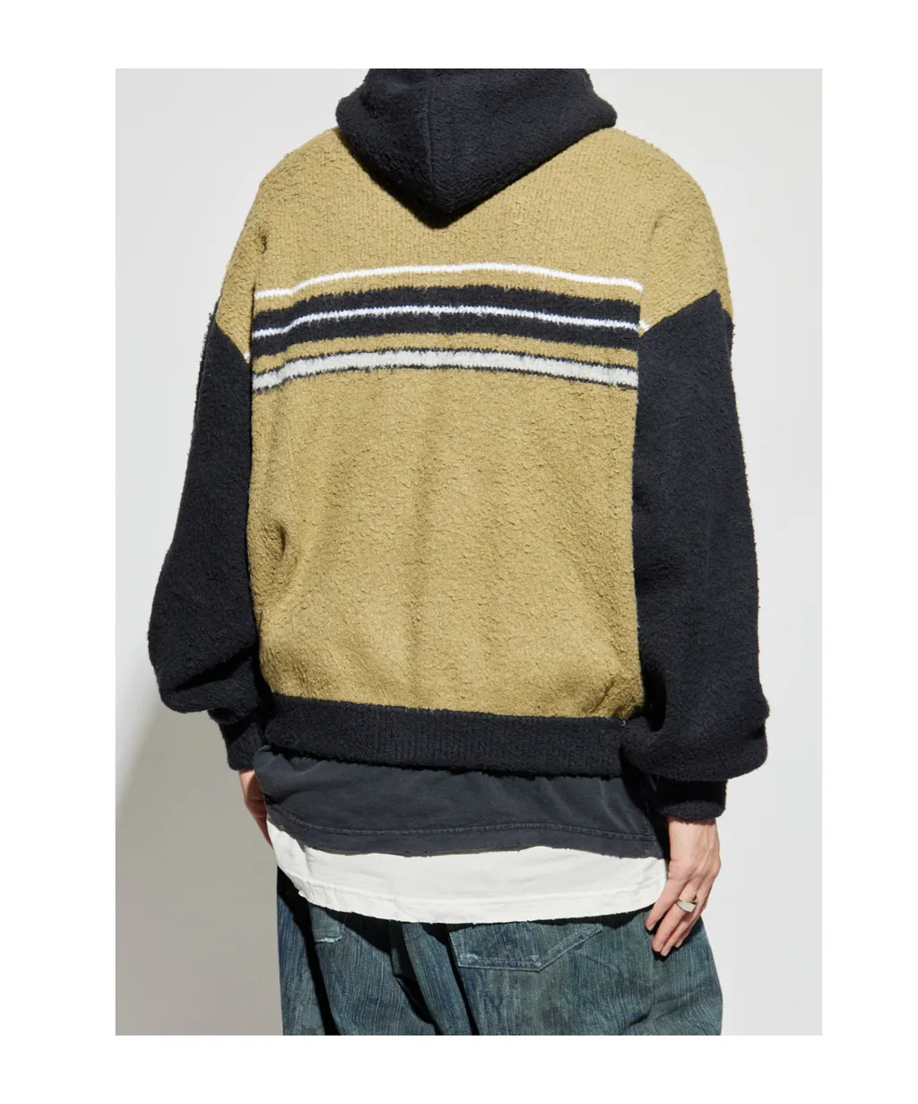 Zip-Up Knitted Hoodie