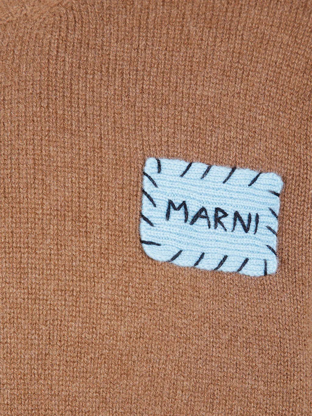 Logo-Patch Crew-Neck Sweater