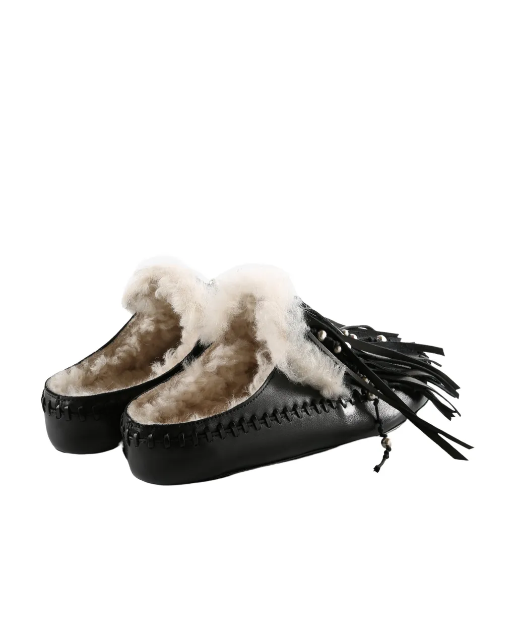 Olai Soft Fringe Mules