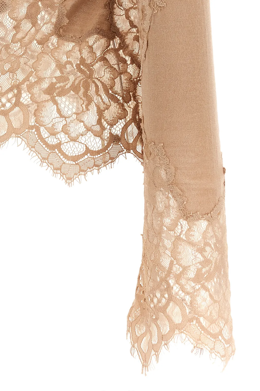 Lace Insert Knitwear