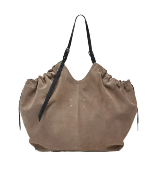Suede Slouchy Tote Bag