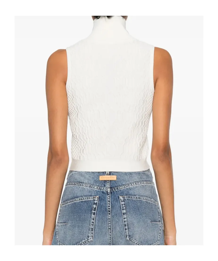 Zip High-Neck Top