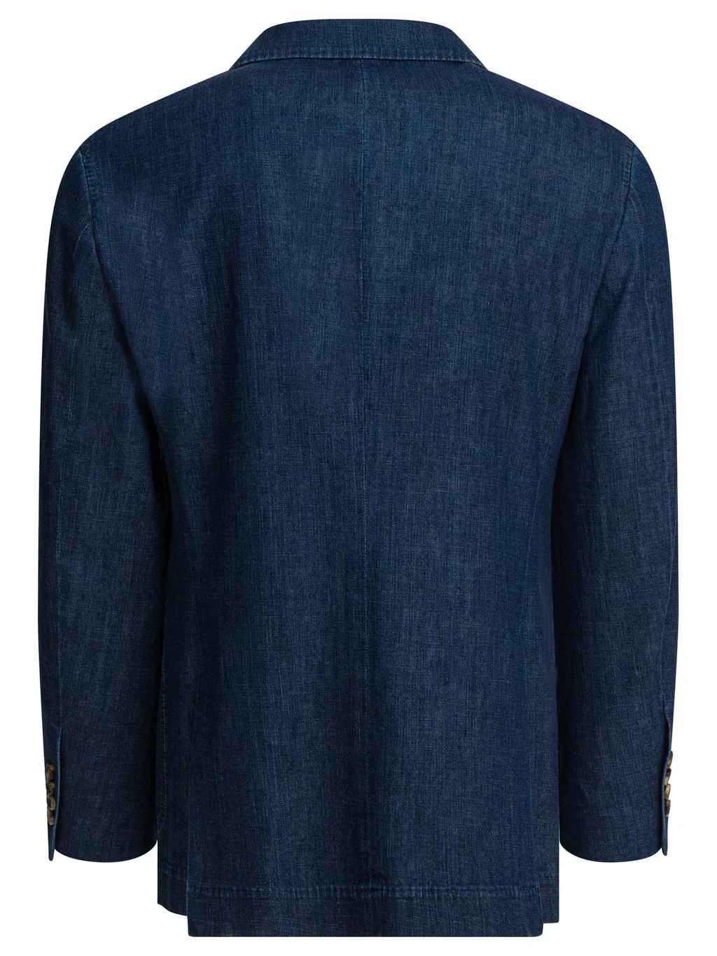 Old Denim Deconstructed One-And-A-Half Breasted Blazer