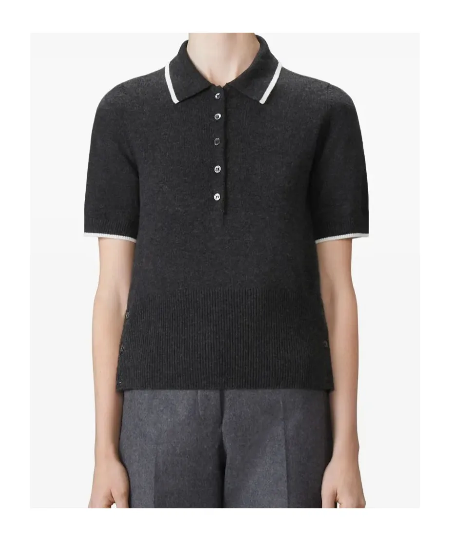 Intarsia Number Polo Shirt