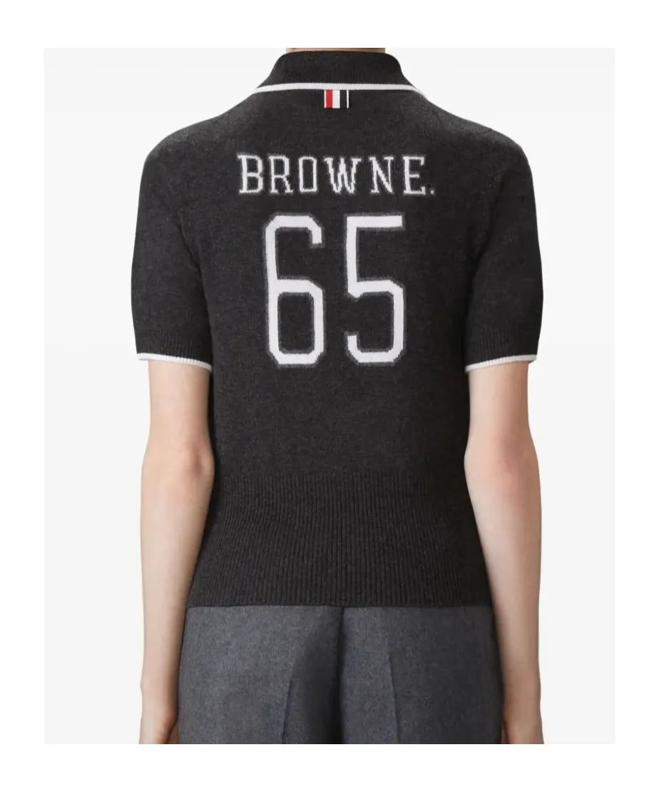Intarsia Number Polo Shirt