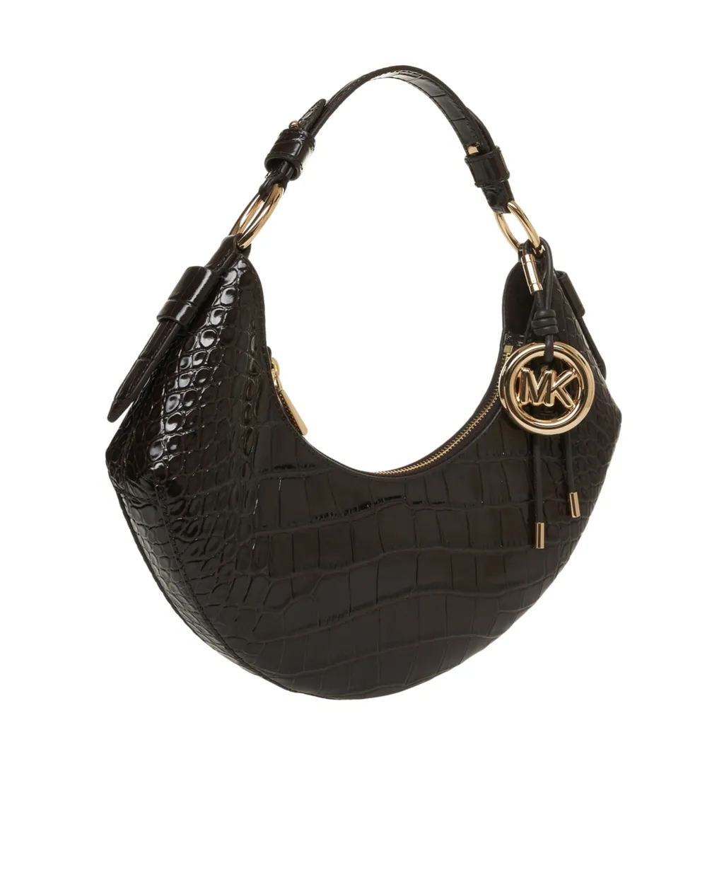 Koa Medium Embossed Shoulder Bag