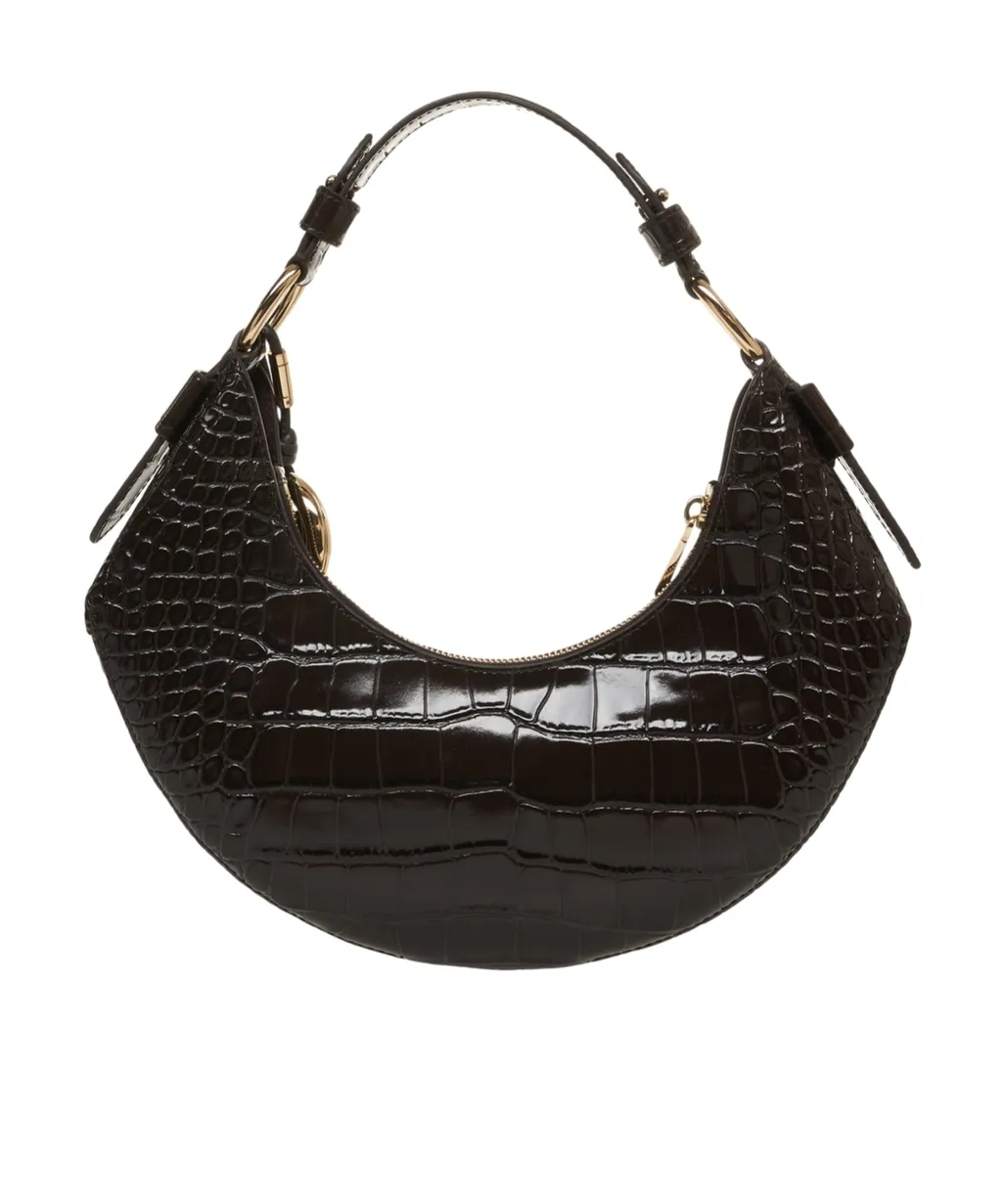 Koa Medium Embossed Shoulder Bag