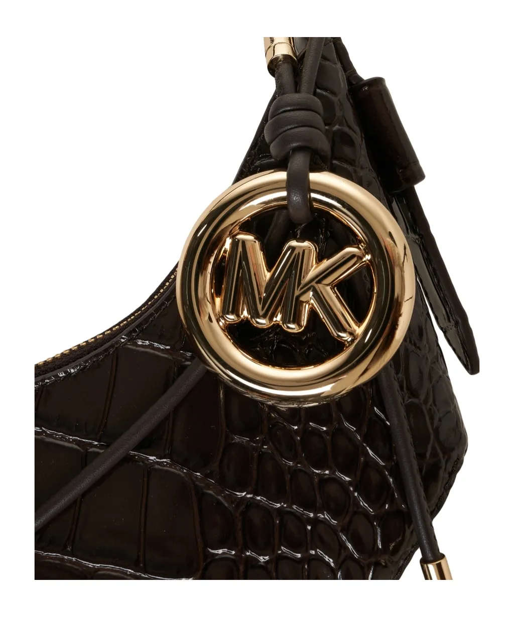 Koa Medium Embossed Shoulder Bag
