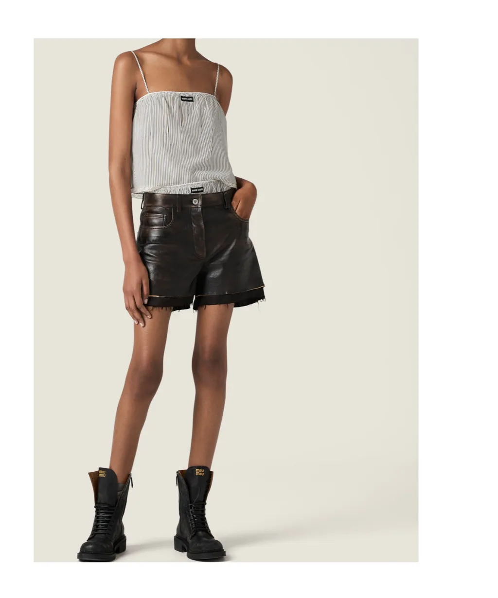 Nappa Leather Shorts
