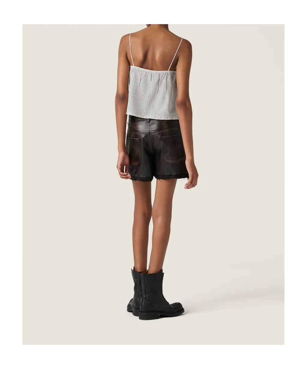 Nappa Leather Shorts
