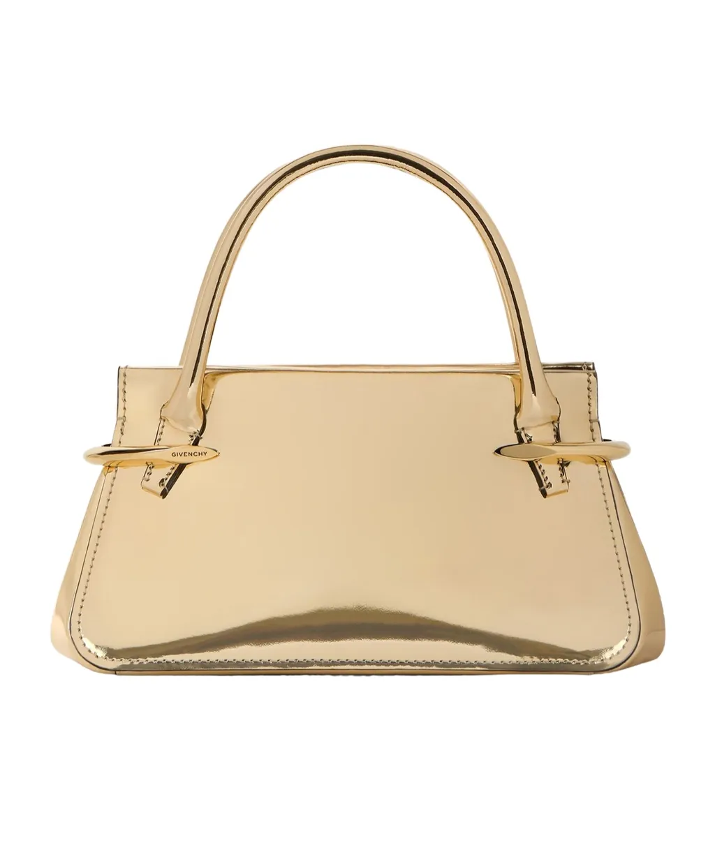 Mini Pinch Bag In Mirror Effect Leather