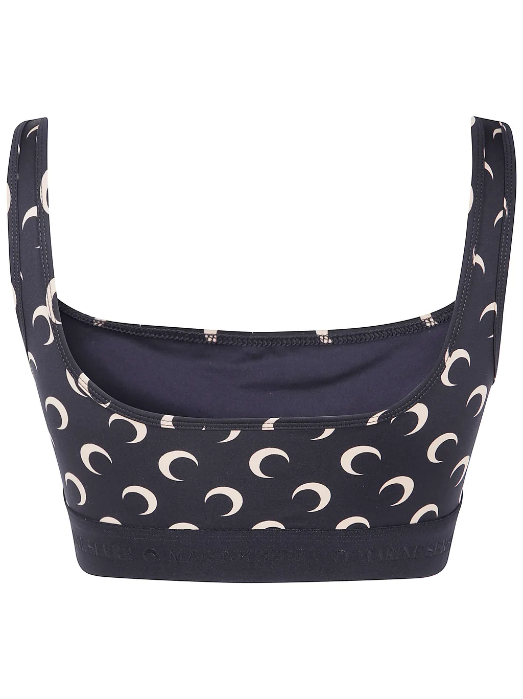 Moon-Printed Sleeveless Sports Bra