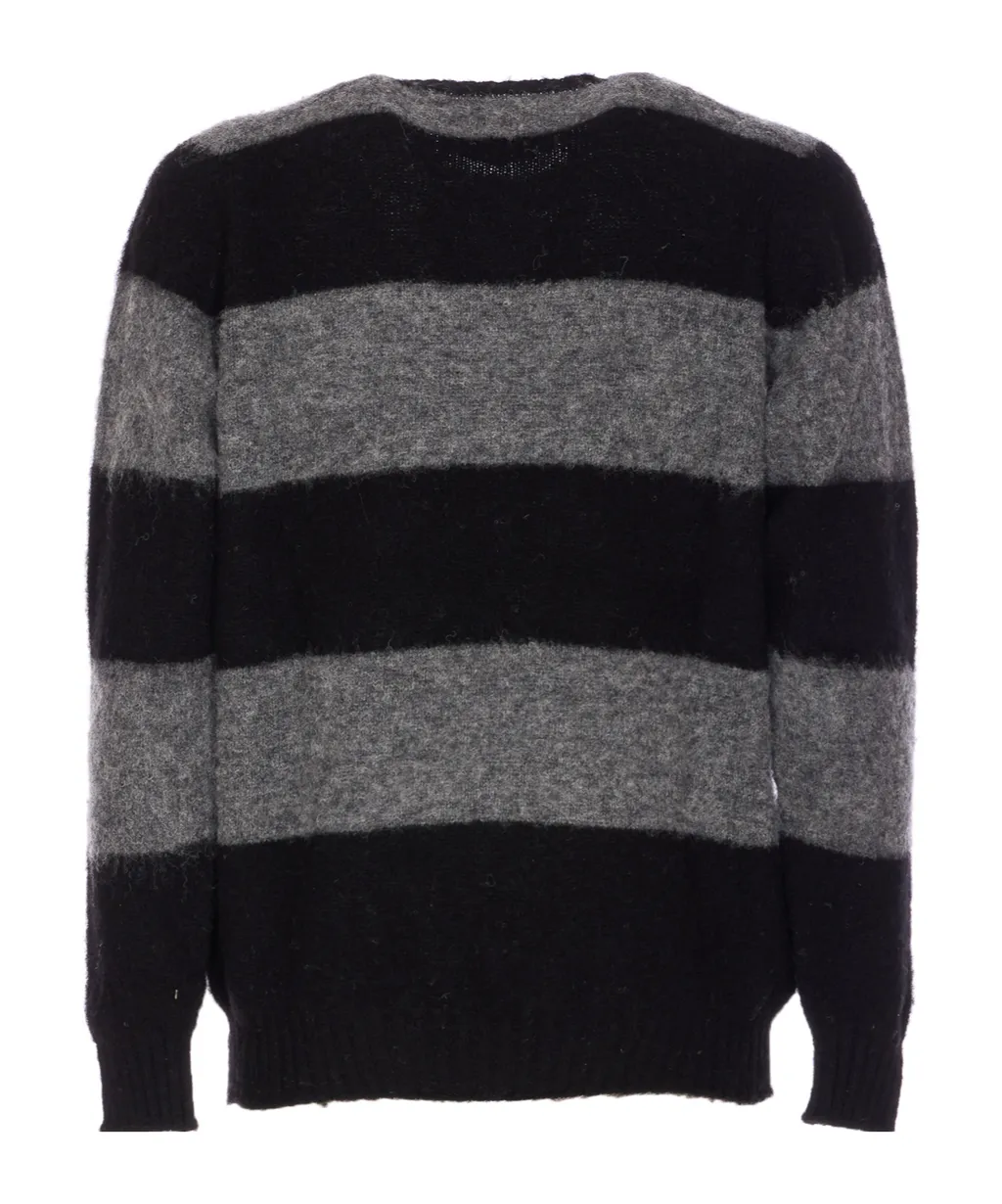 Shaggy Bear Striped Knitwear