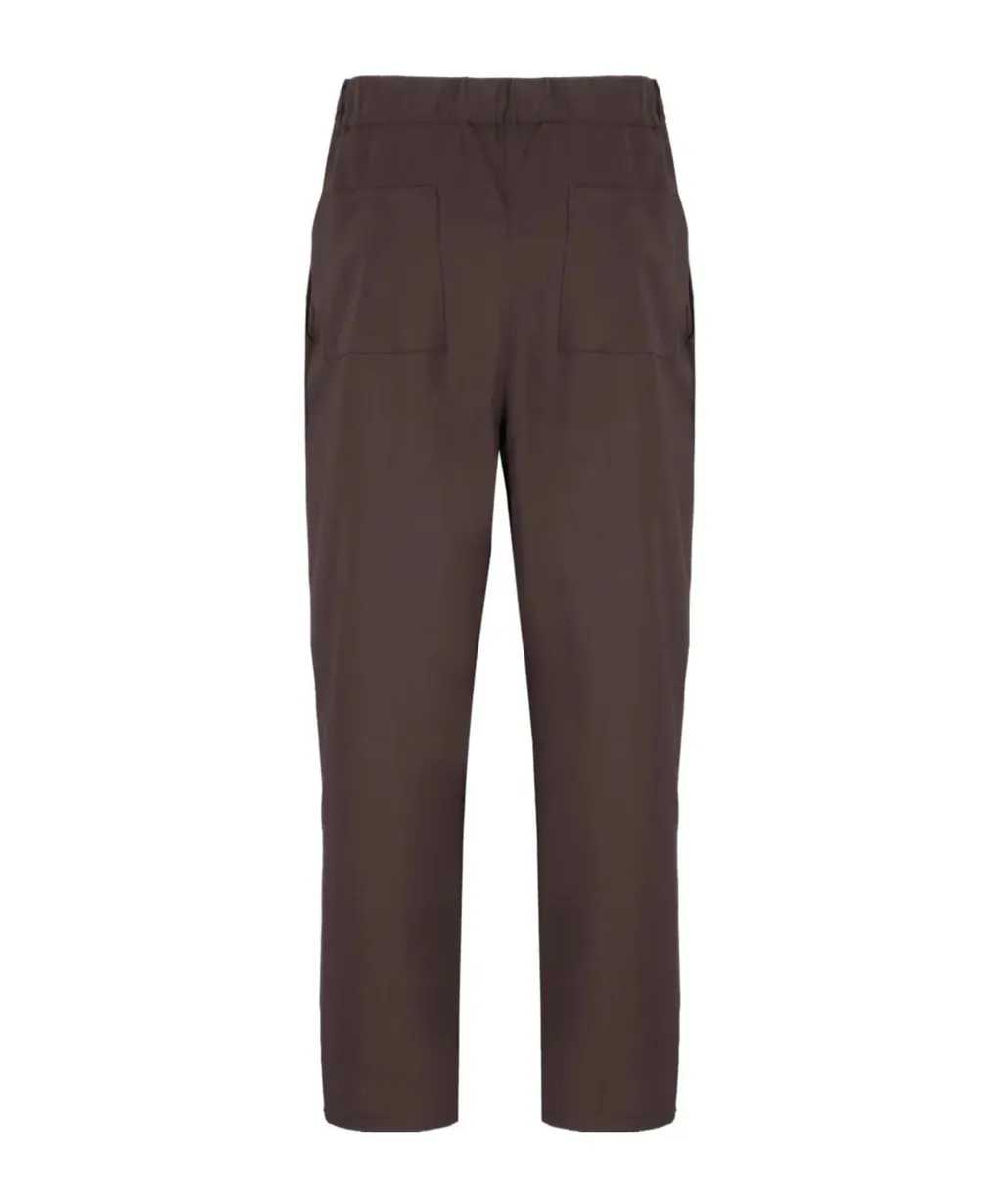 Elastic-Waistband Pocket Trousers