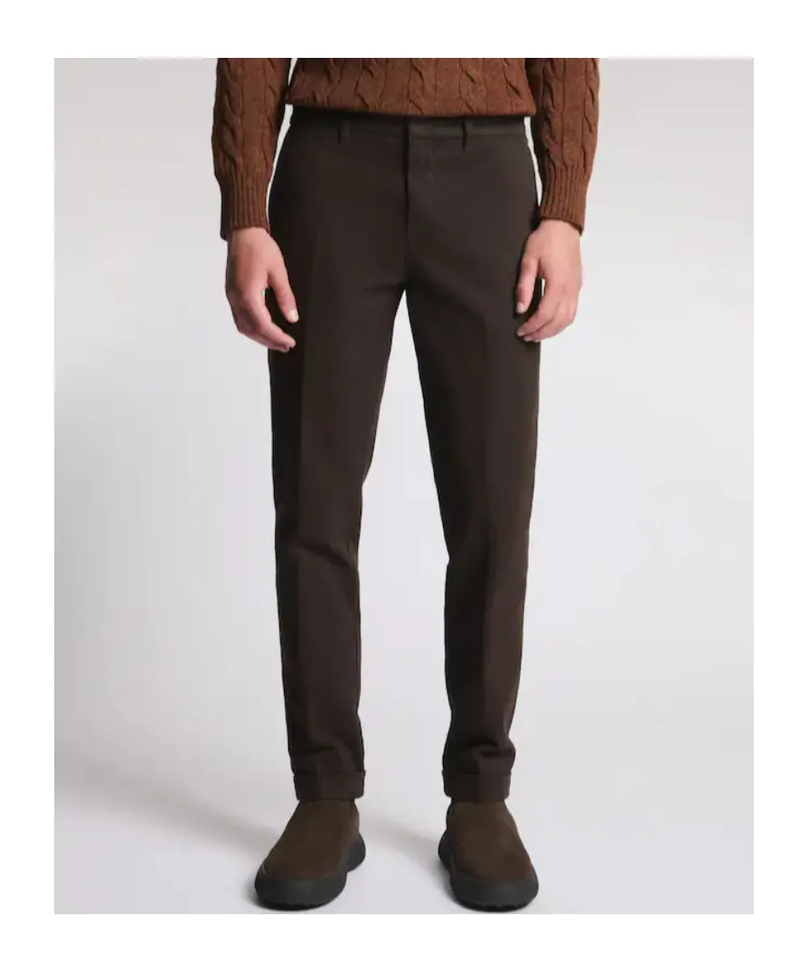 Cuffed Cotton Trousers