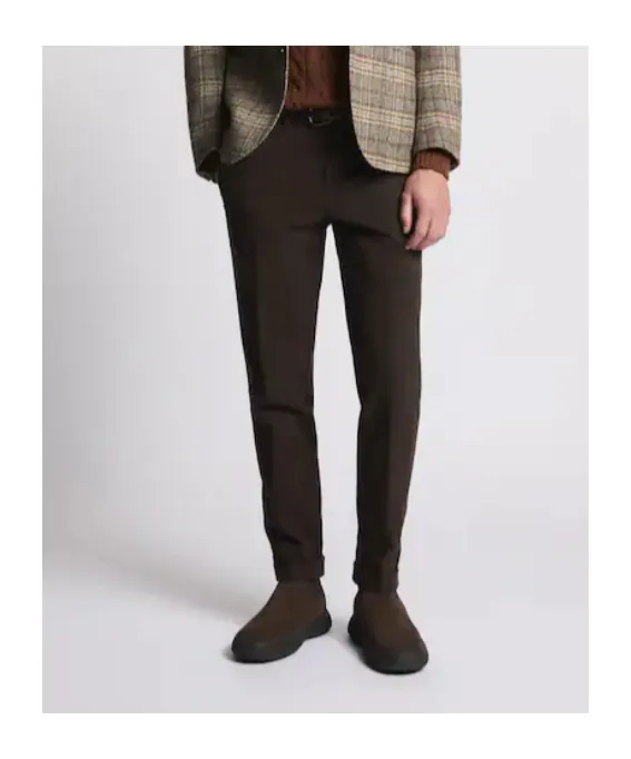 Cuffed Cotton Trousers