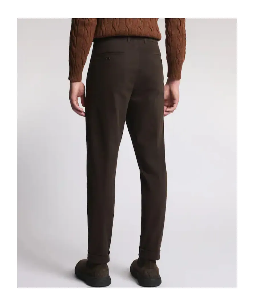 Cuffed Cotton Trousers