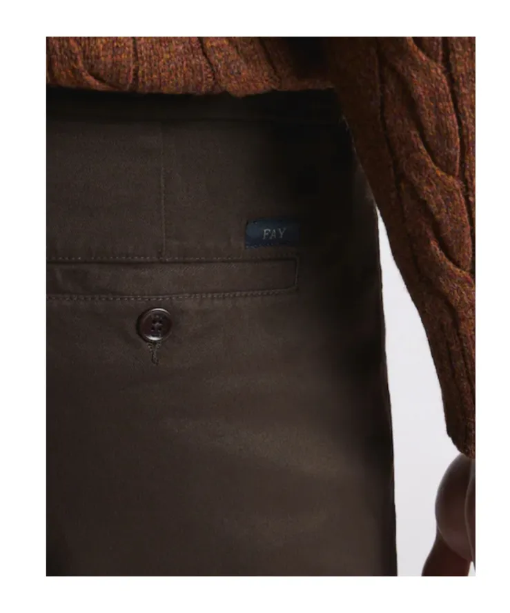 Cuffed Cotton Trousers