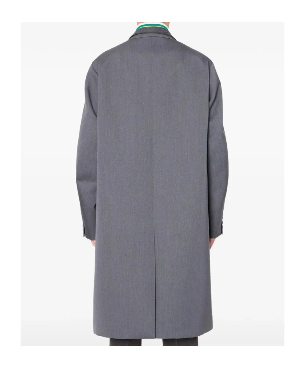 Single-Breasted Panel-Detail Coat