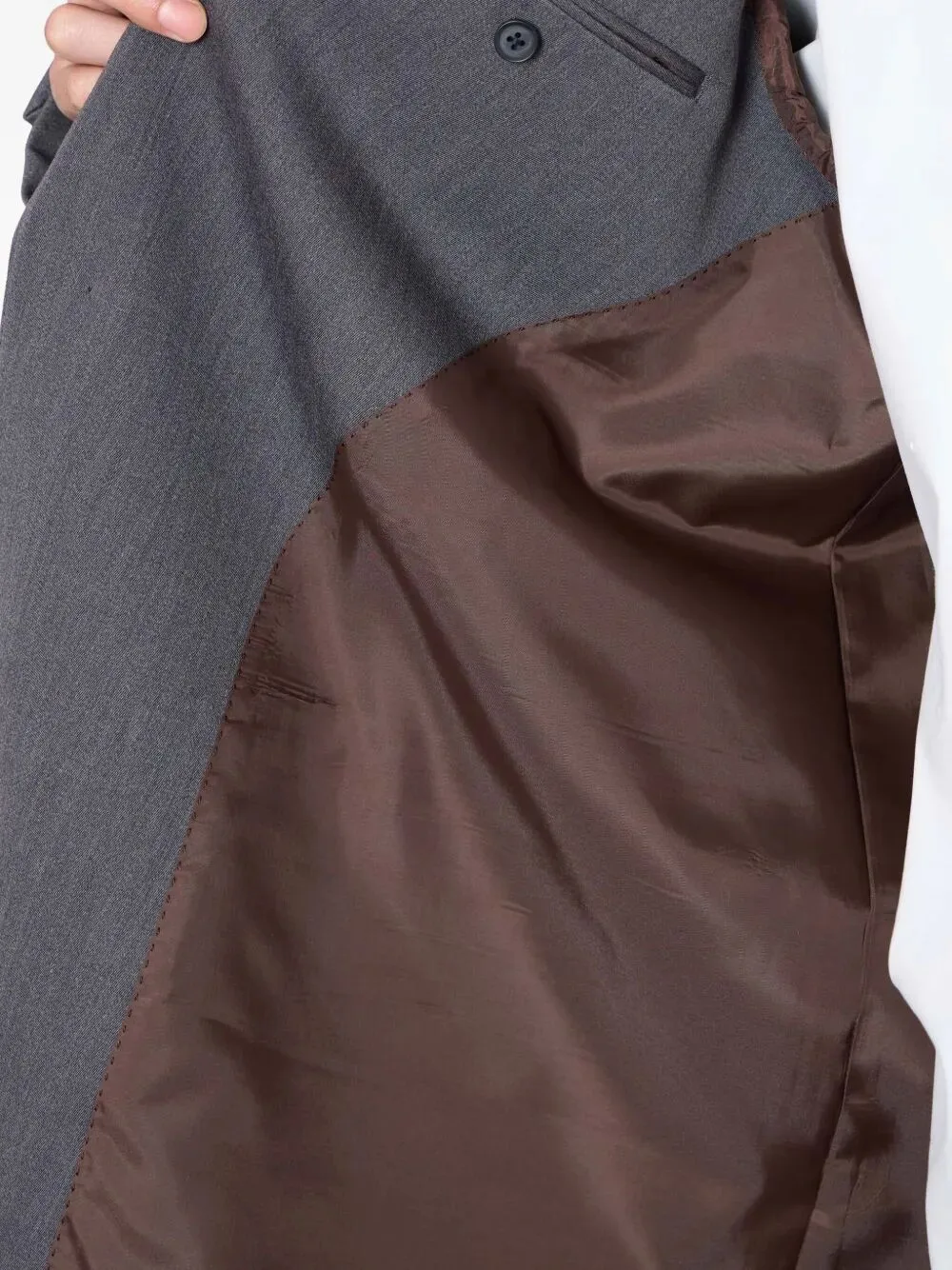 Single-Breasted Panel-Detail Coat