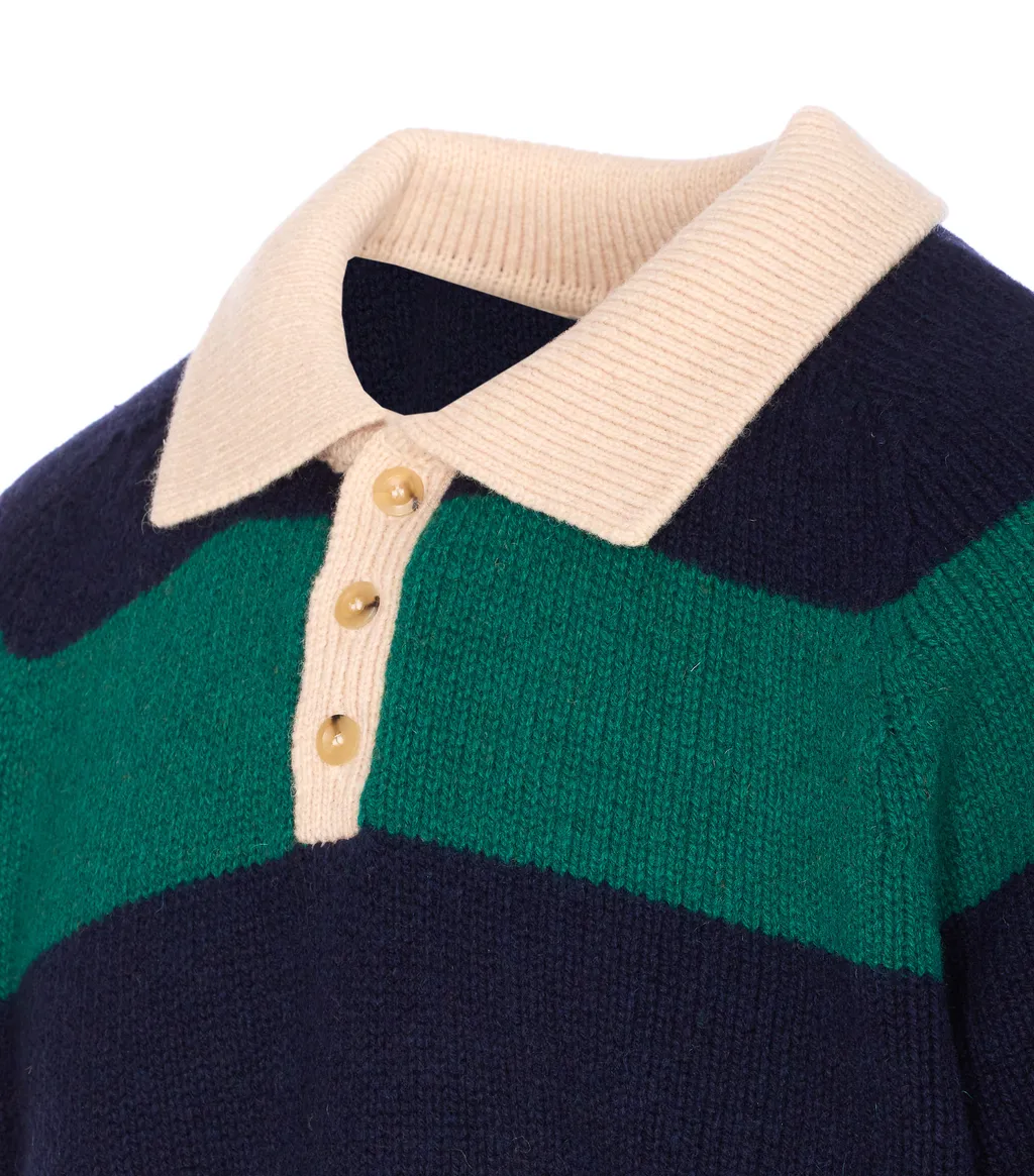 Absolute Striped Polo Knitwear