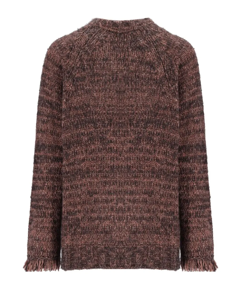 Fringed Button Cardigan