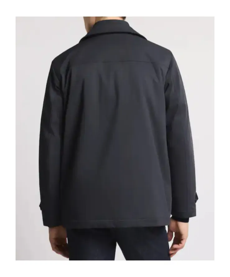 Padded Nylon Twill Coat