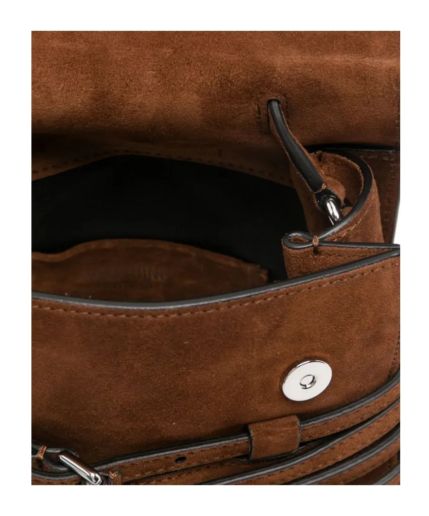 Tie Me Suede Shoulder Bag