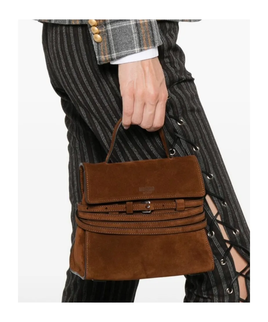 Tie Me Suede Shoulder Bag