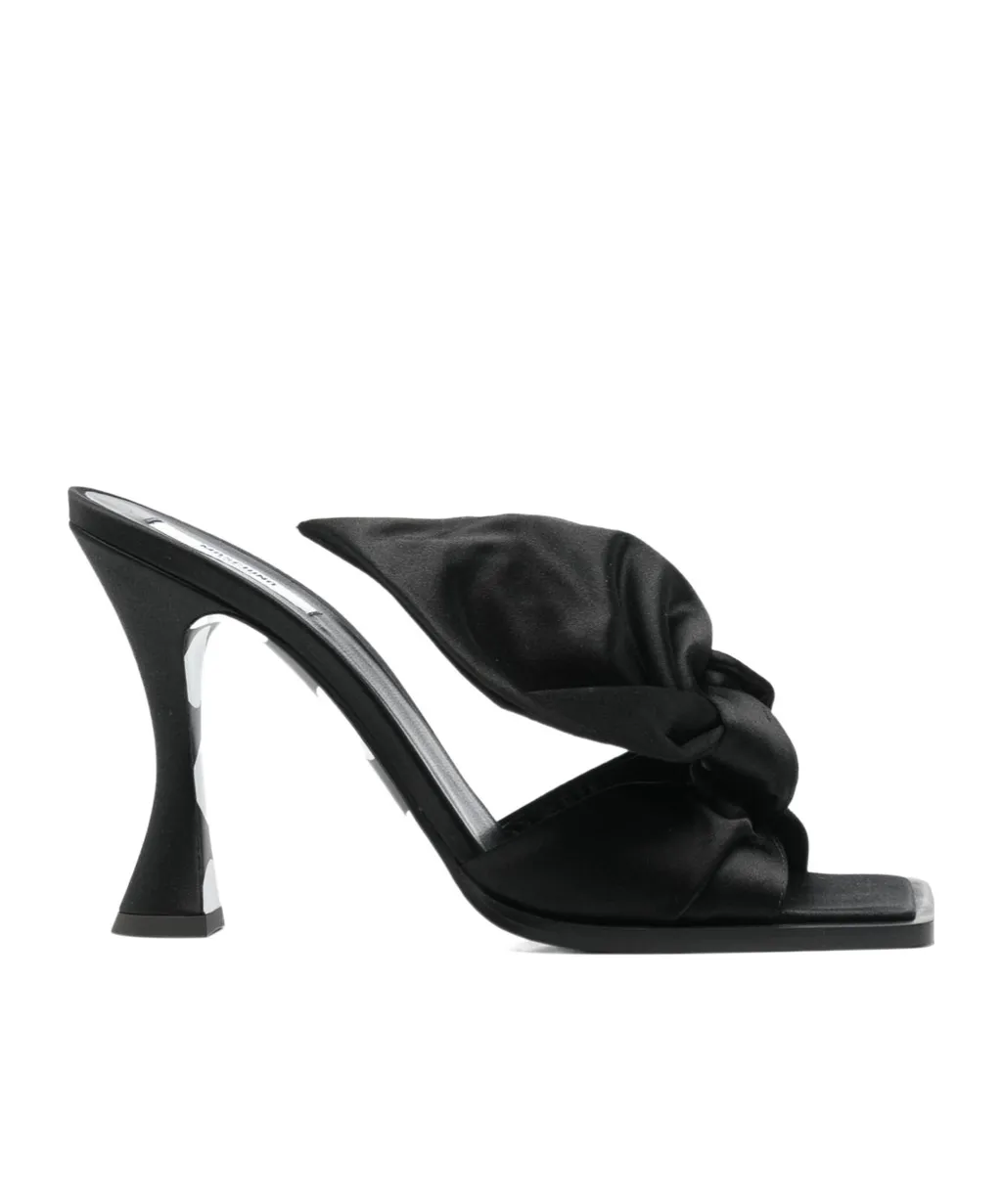 Square-Toed High-Heeled Sandals