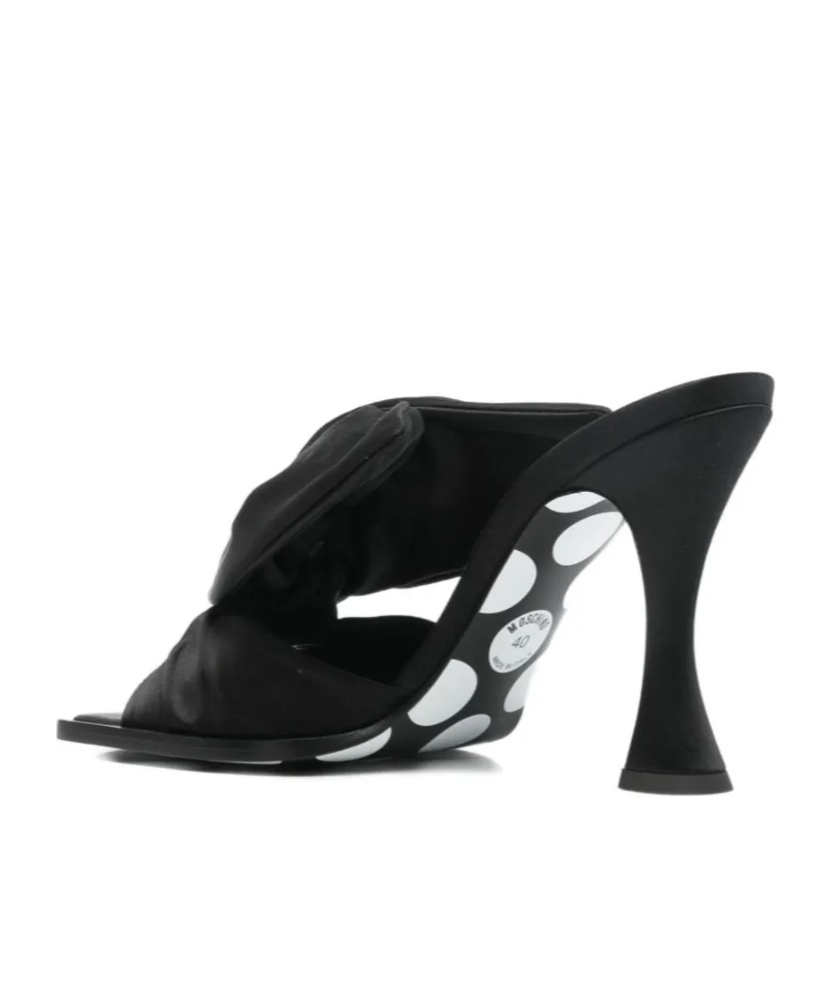 Square-Toed High-Heeled Sandals