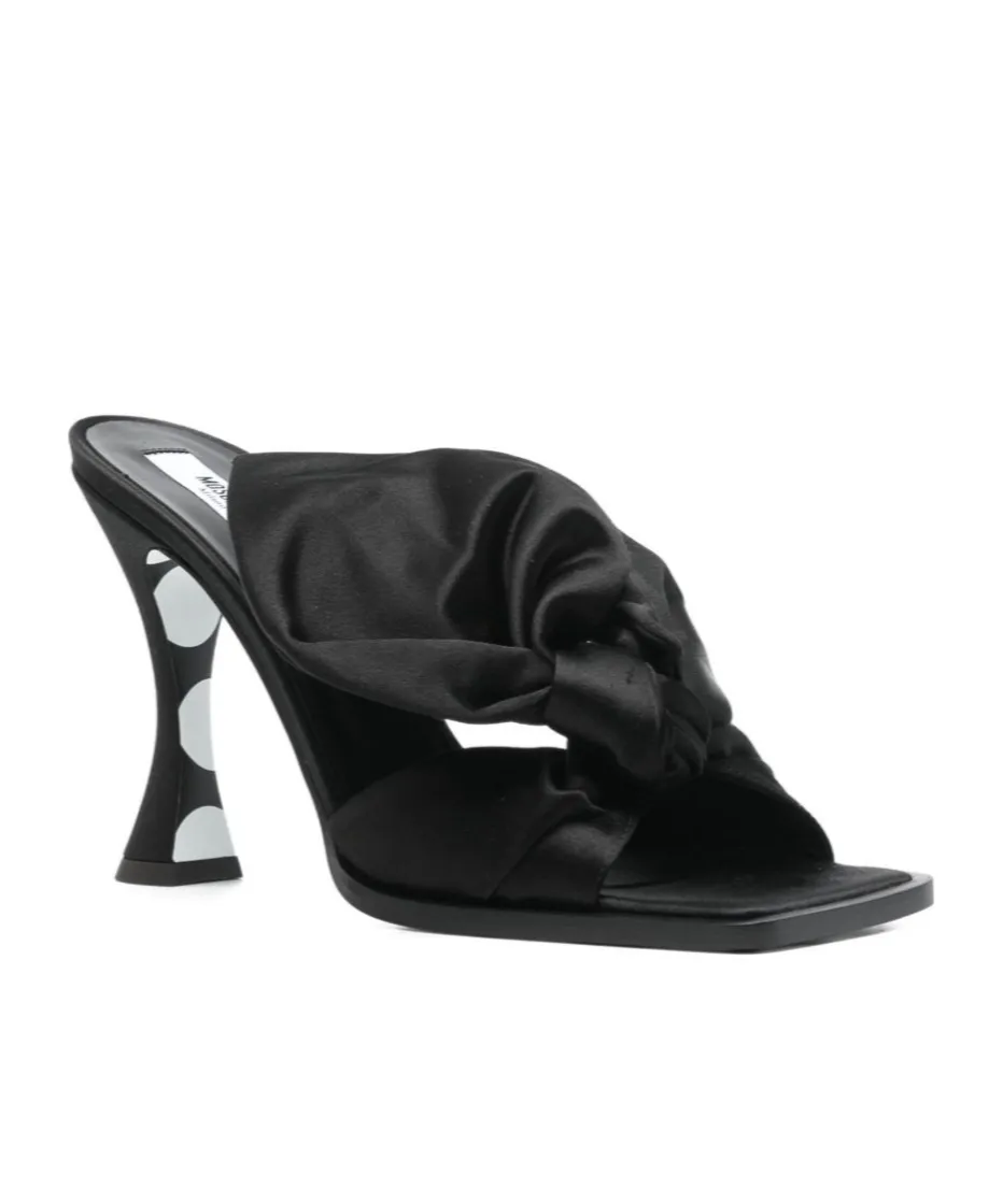 Square-Toed High-Heeled Sandals