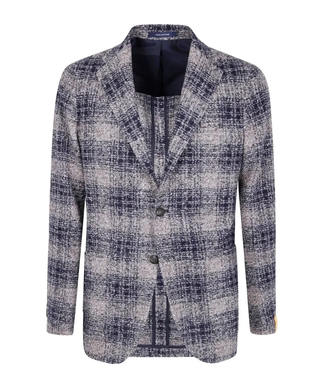 Plaid Single-Breasted Jacket