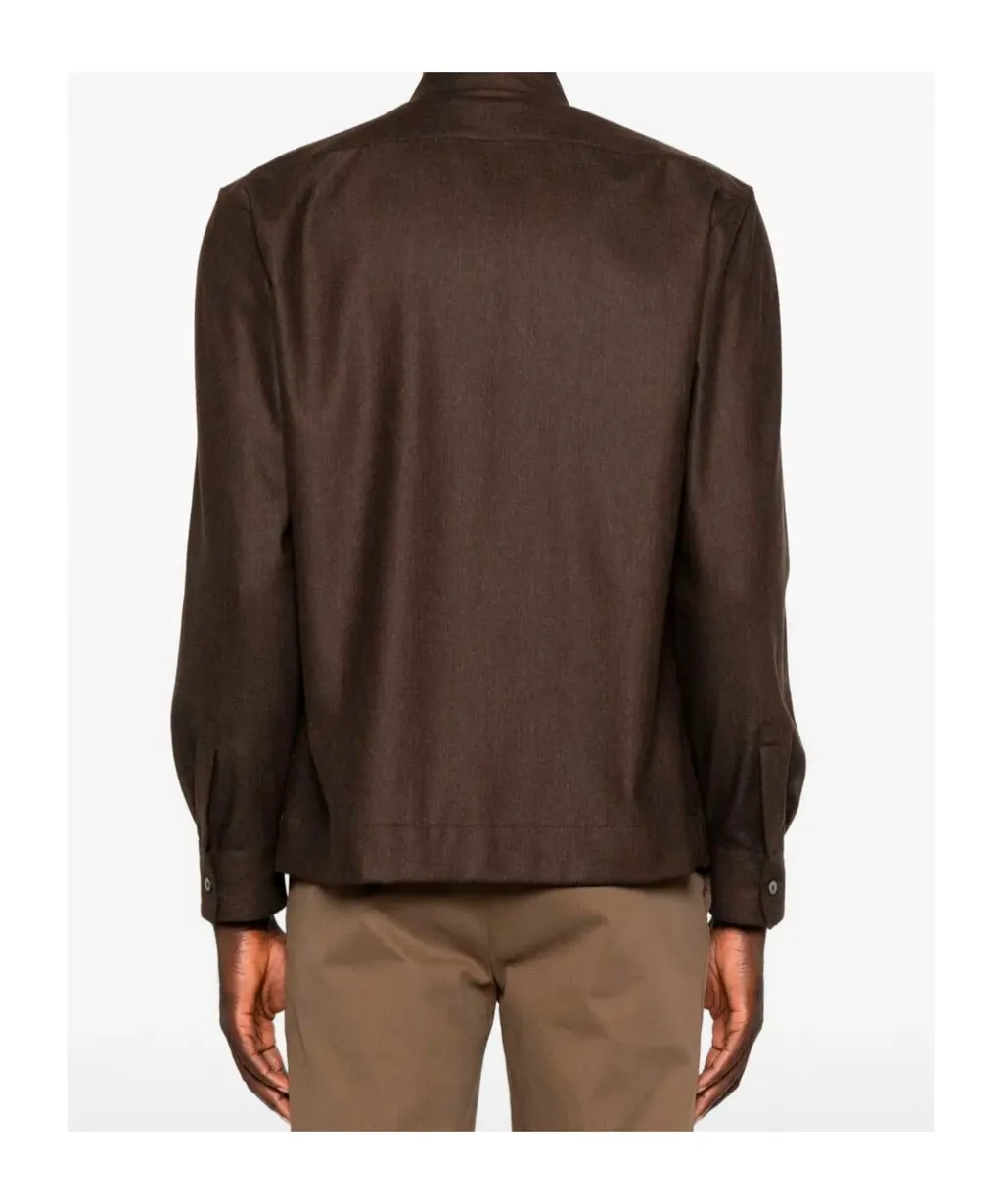 Double-Pocket Wool Shirt