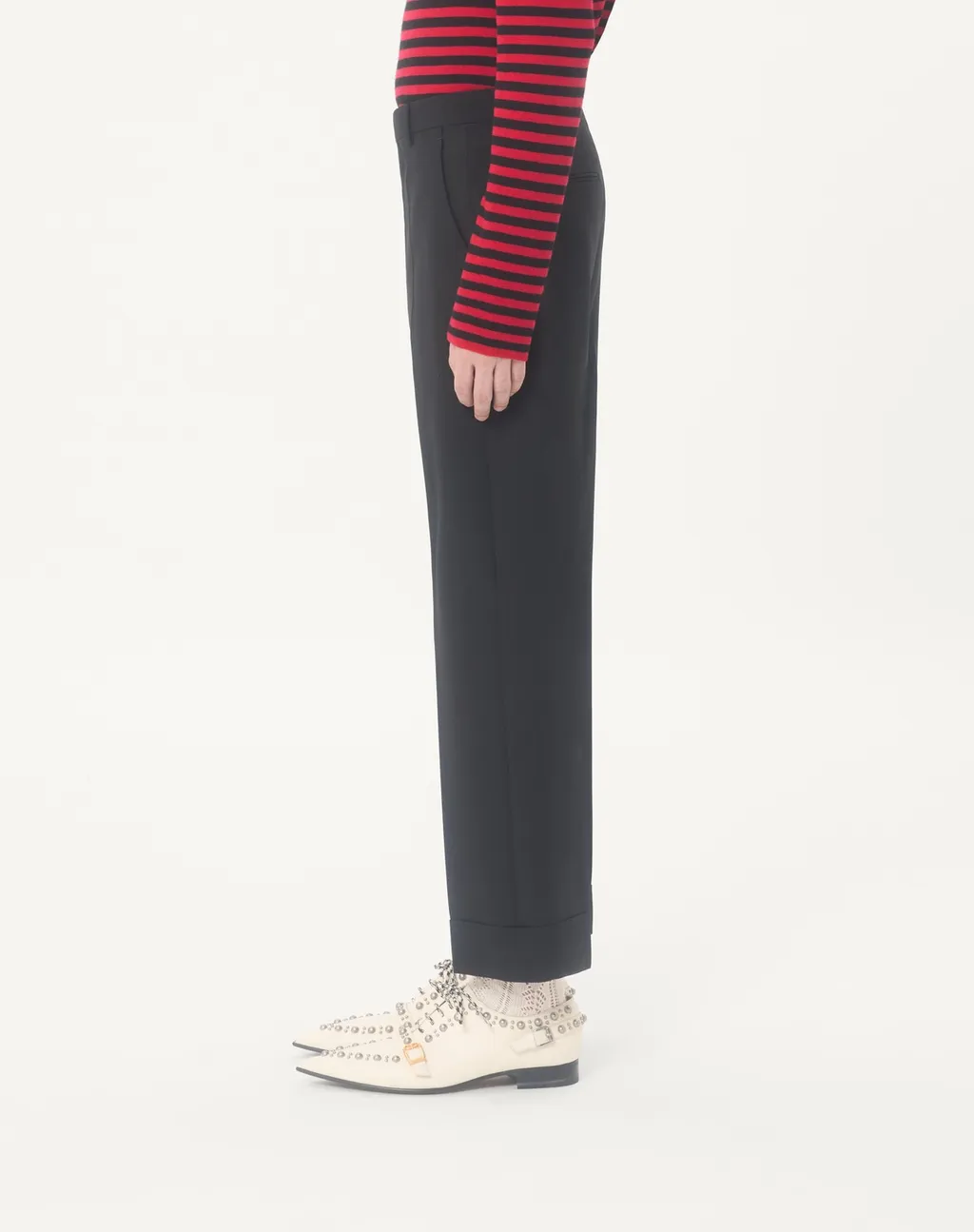 Wool Trousers With Turn-Ups