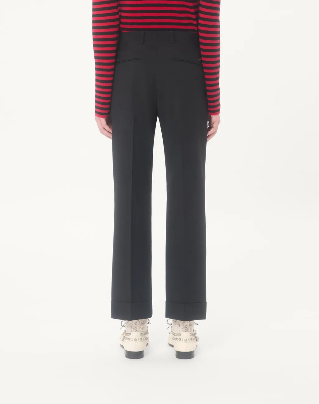 Wool Trousers With Turn-Ups