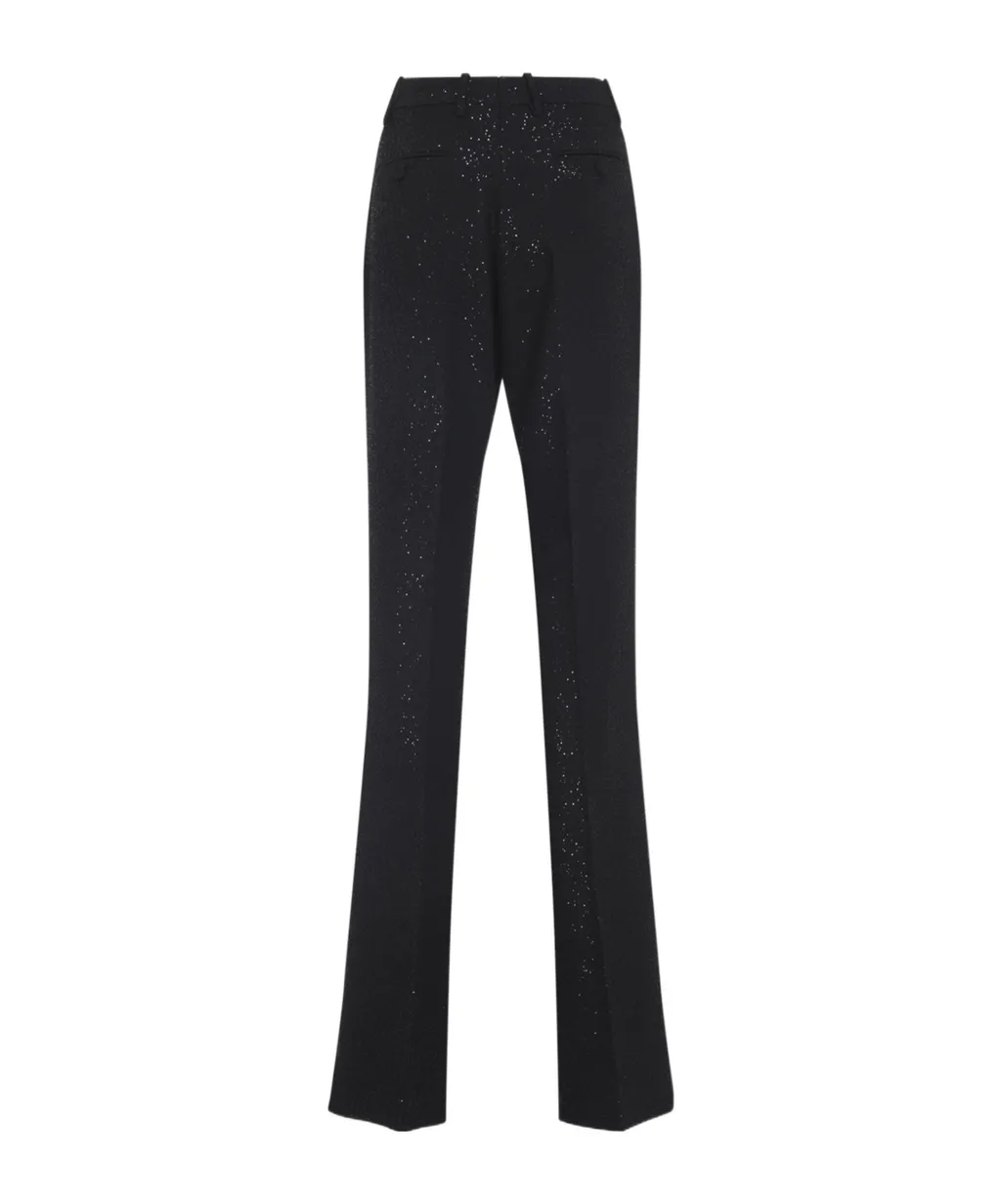 Sequined Tailored Straight Pants