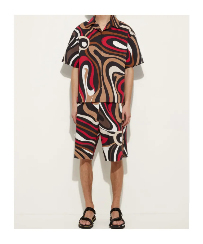 Printed Poplin Shorts