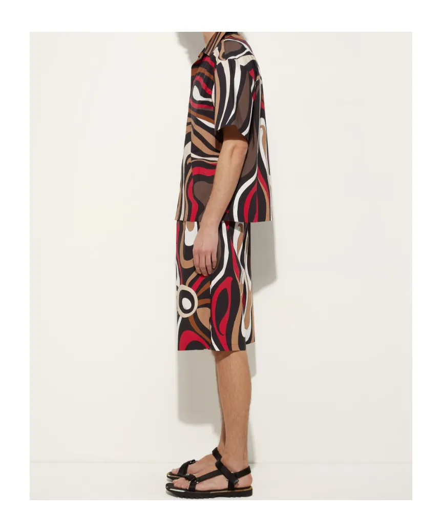 Printed Poplin Shorts