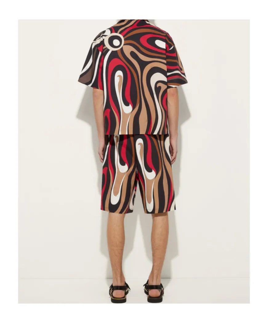 Printed Poplin Shorts