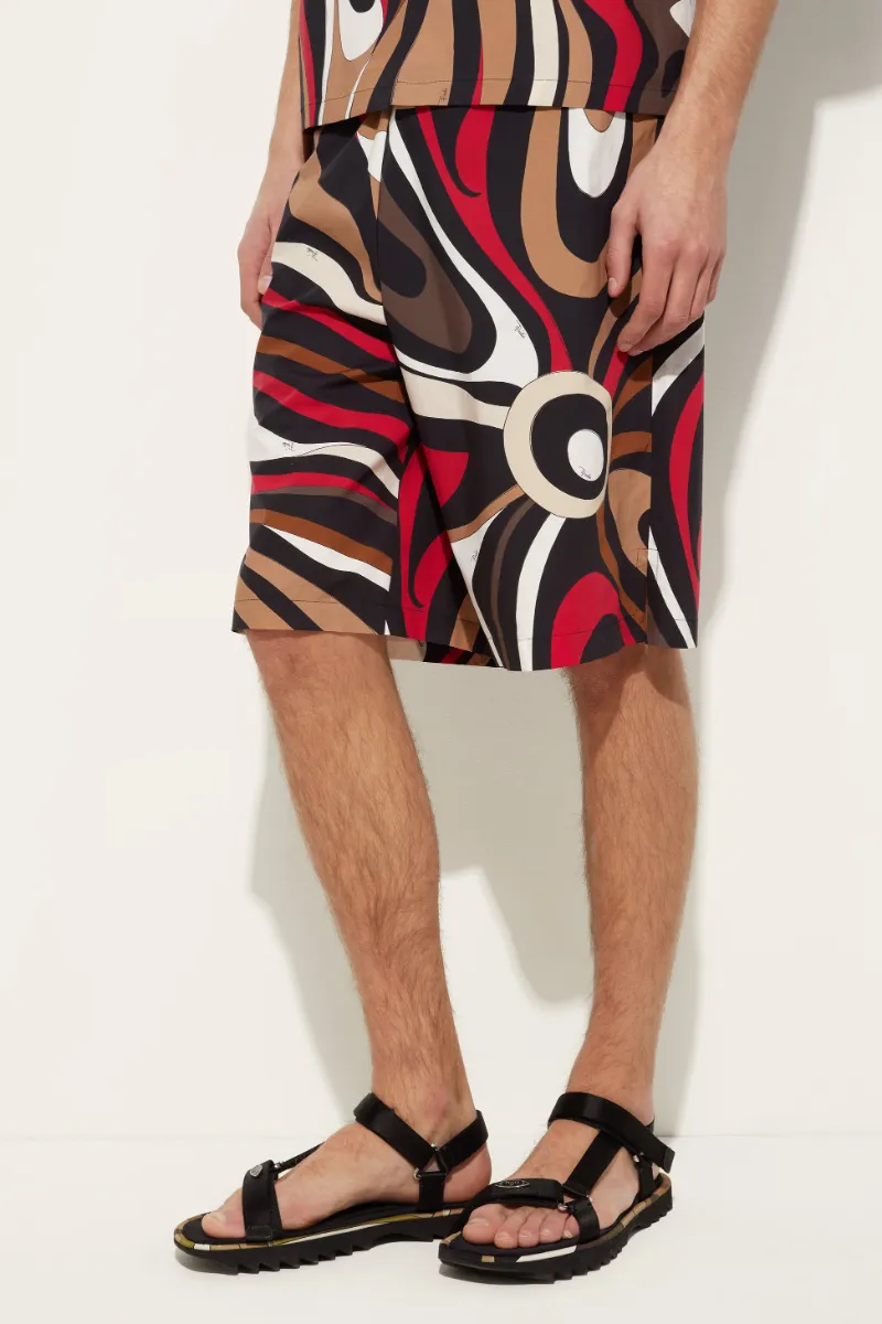Printed Poplin Shorts