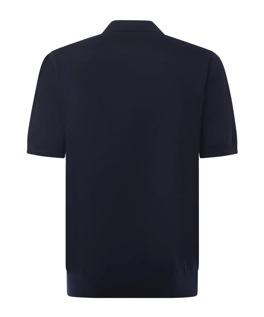 Ribbed Trim Polo Shirt