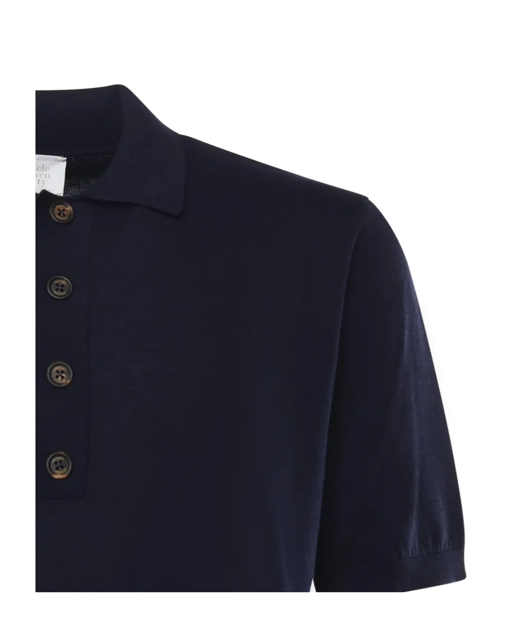 Ribbed Trim Polo Shirt
