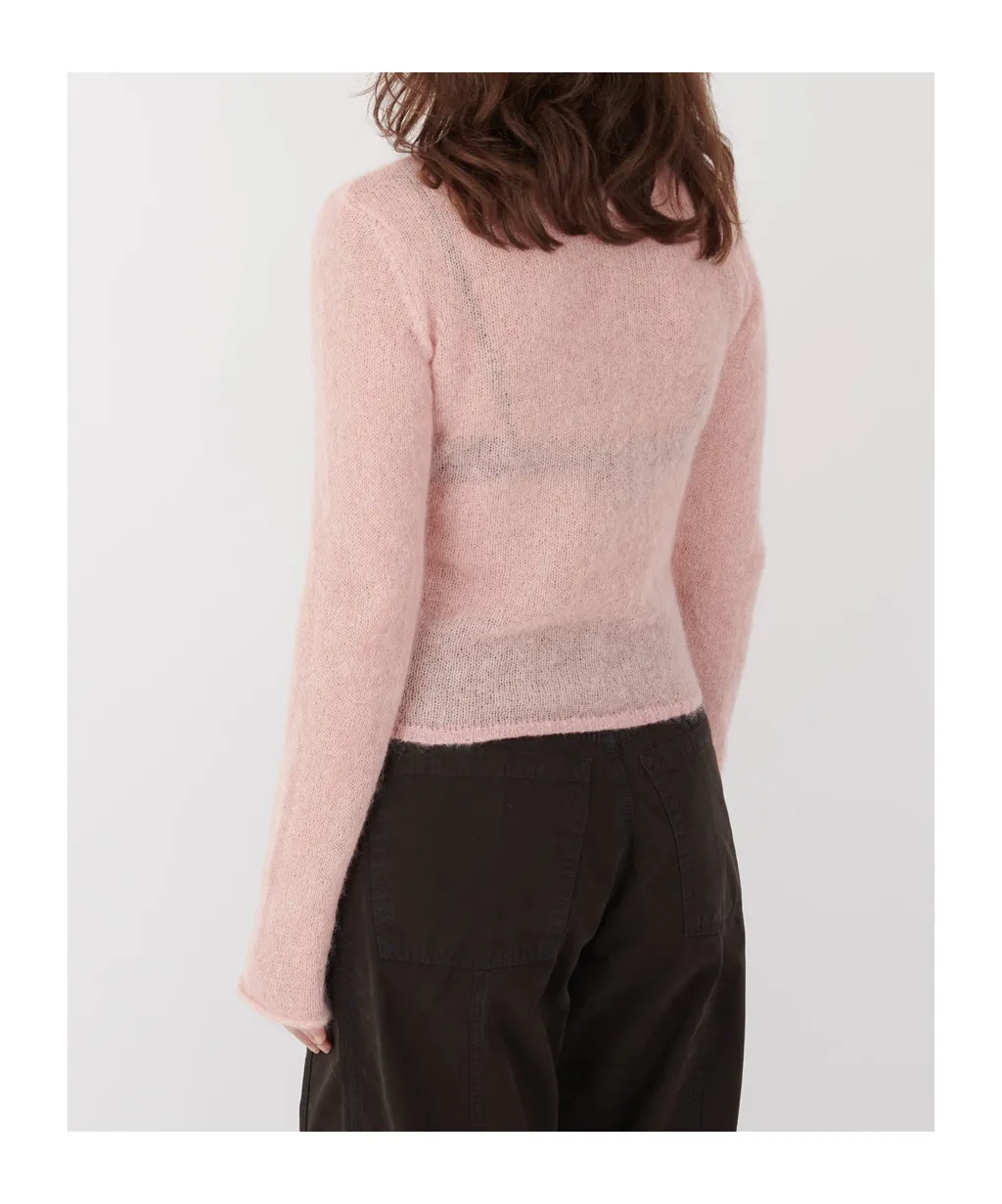 Round-Neck Long-Sleeve Knitted Sweater