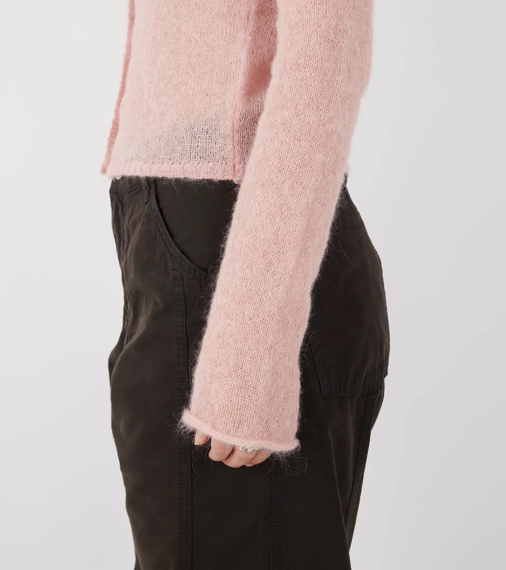 Round-Neck Long-Sleeve Knitted Sweater