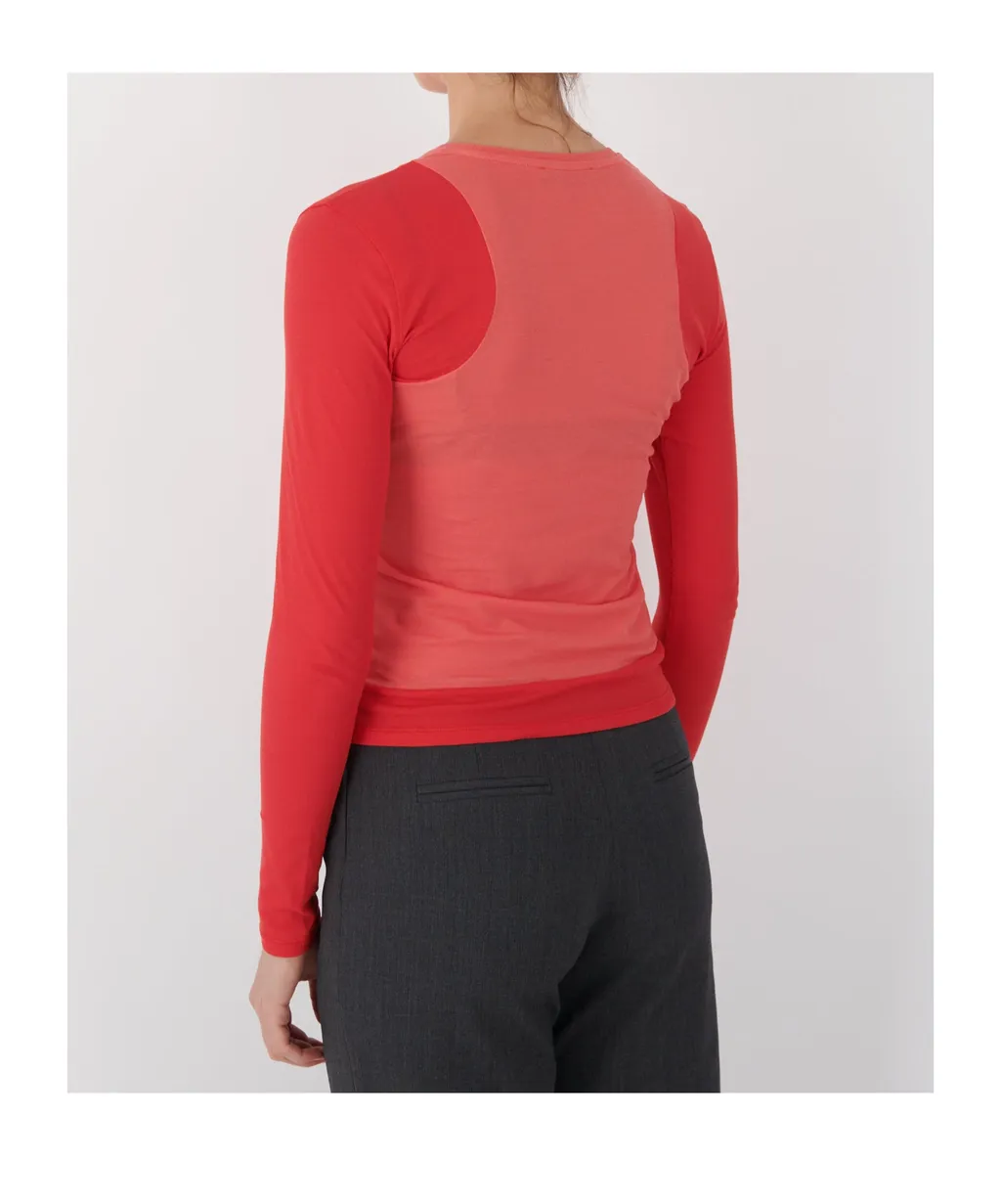 Round-Neck Polka Dot Knitted Sweater