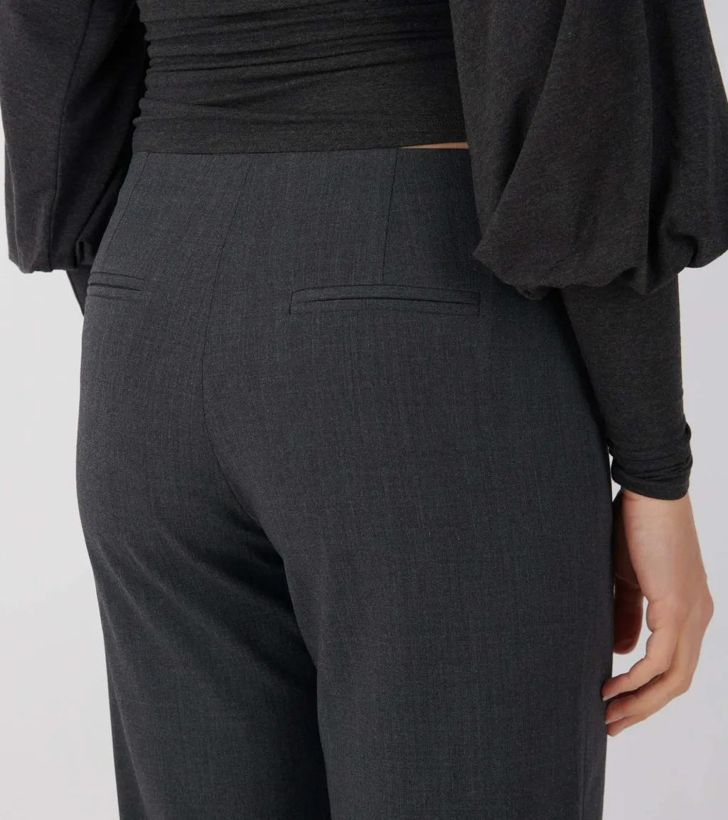Pleated Zipper Casual Pants