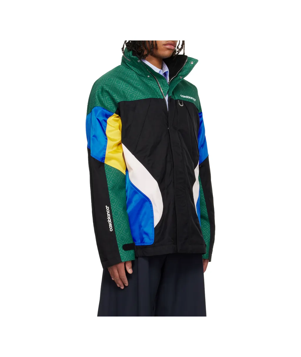 Color-Block Long Sleeve Casual Jacket